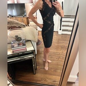 Dolce & Gabbana Black Bodycon Midi Dress for Cocktail